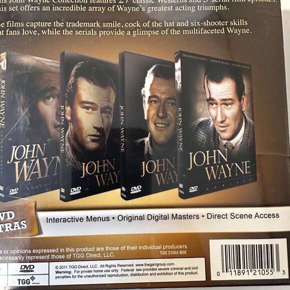 JOHN WAYNE 30 MOVIES ULITMATE COLLECTOR'S EDITION DVD, SEALED NEW. NWOT - Picture 2 of 7